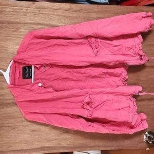 Pink utility jacket size large